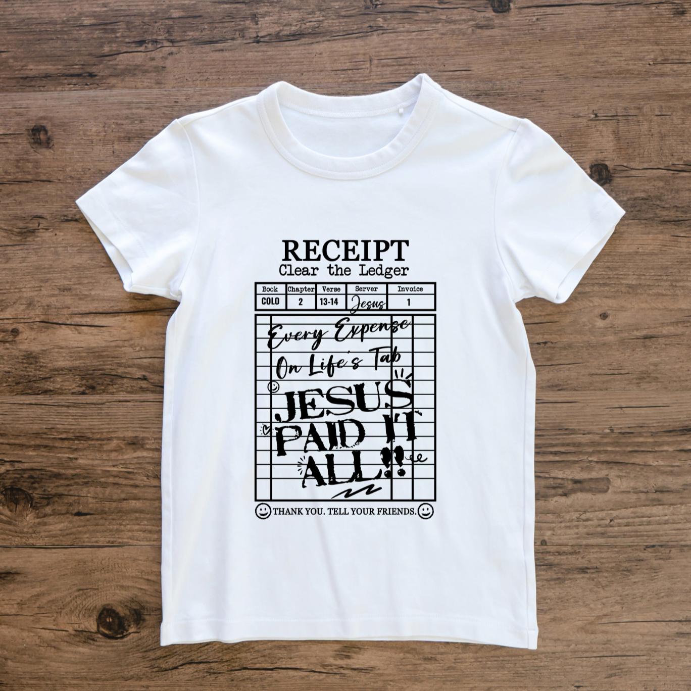 Jesus Paid It All Short Sleeve Tee