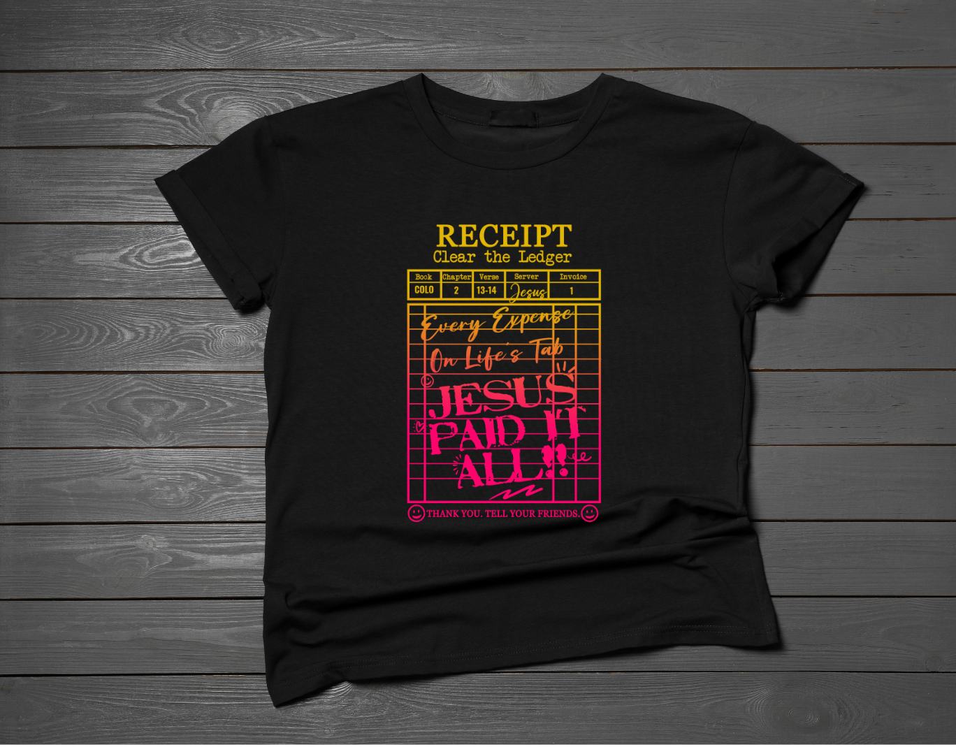 Jesus Paid It All Short Sleeve Tee